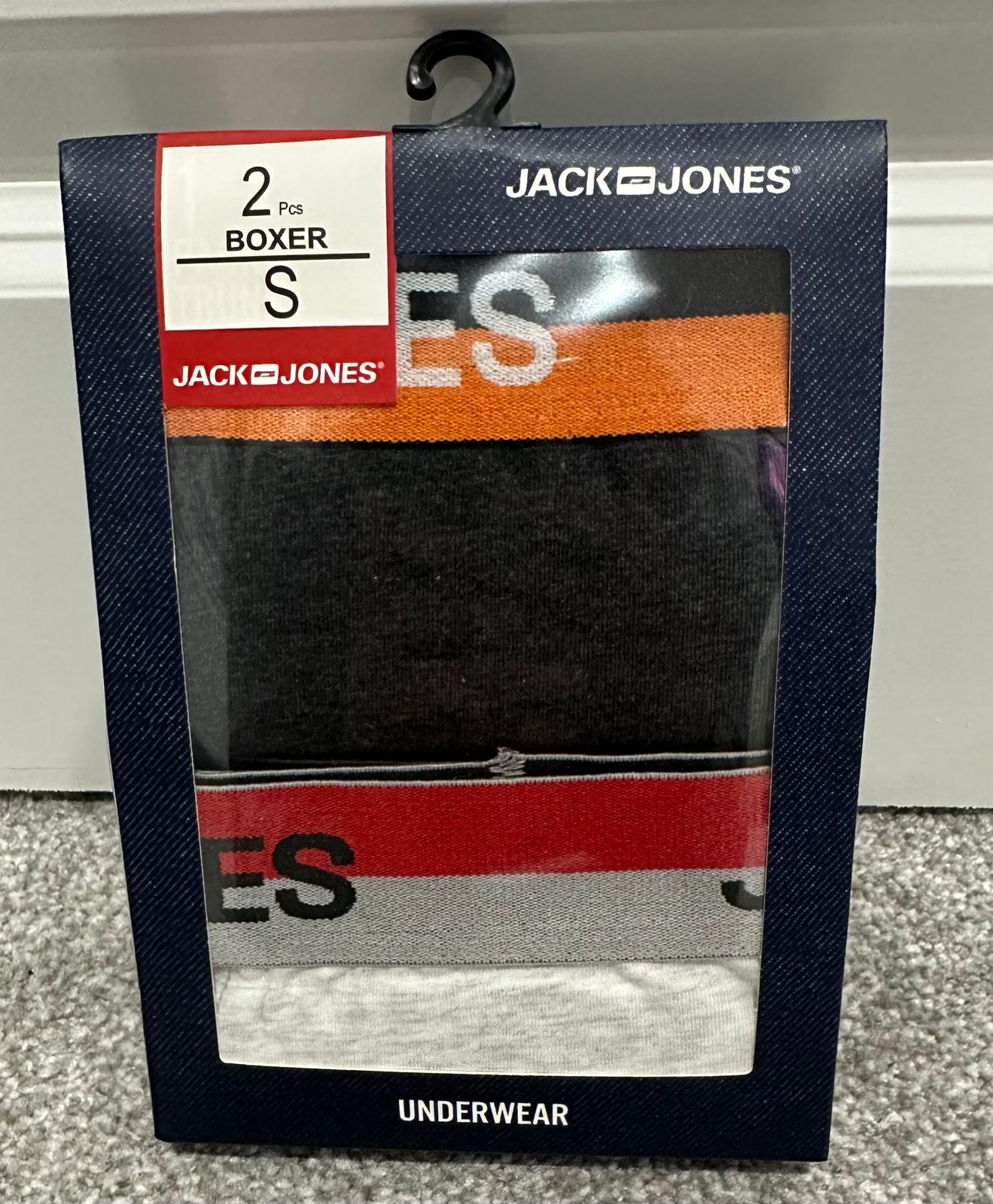 Mens Multipack  2 Pack  Jack&Jones Designer Boxer Shorts Boxers Underwear Trunks