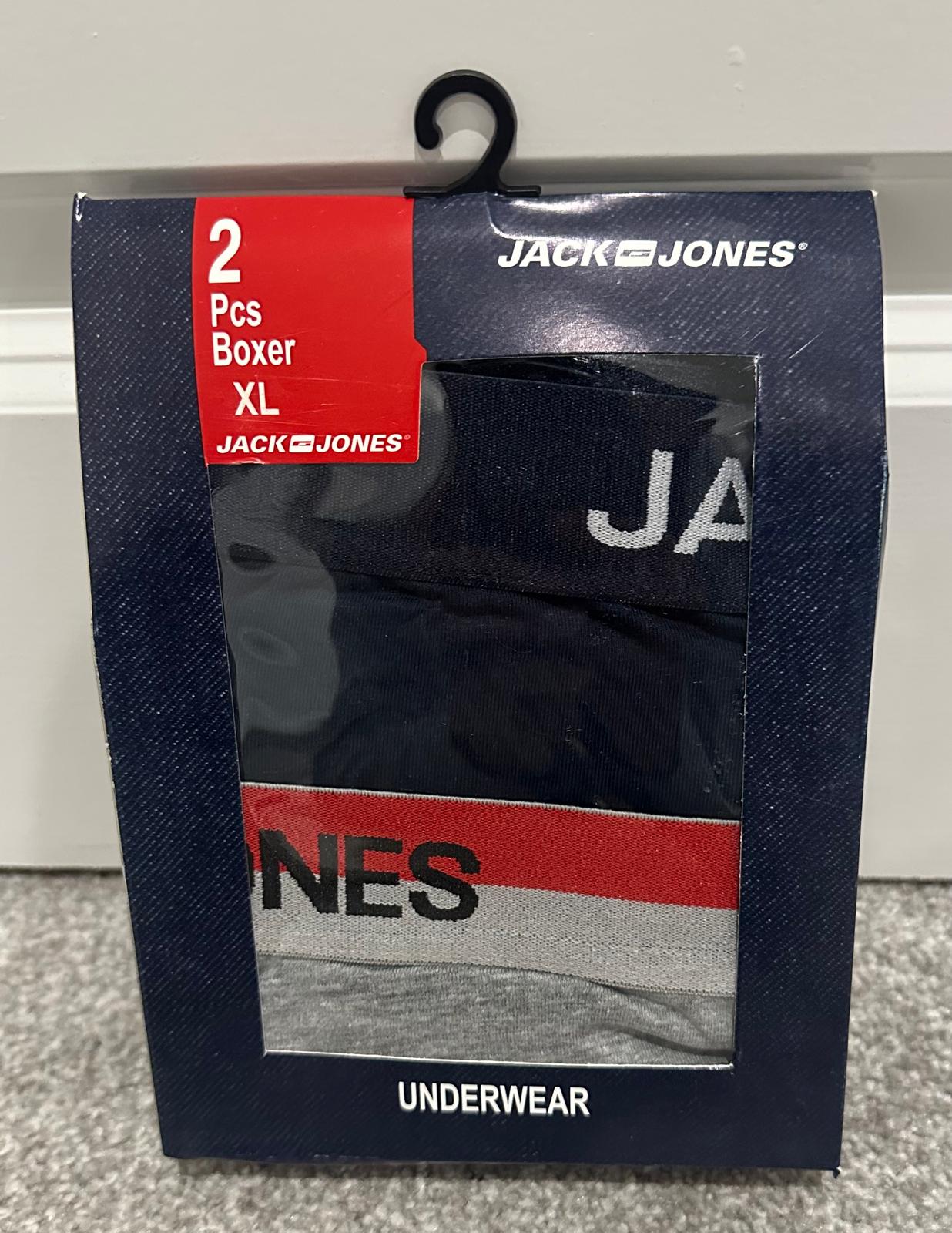 Mens Multipack  2 Pack  Jack&Jones Designer Boxer Shorts Boxers Underwear Trunks
