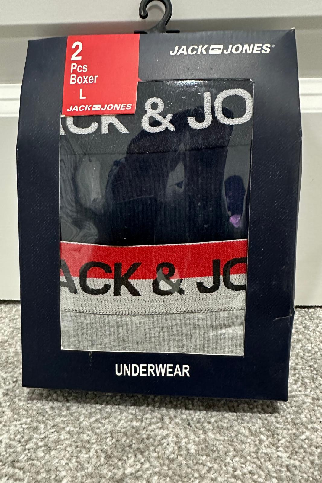 Mens Multipack  2 Pack  Jack&Jones Designer Boxer Shorts Boxers Underwear Trunks